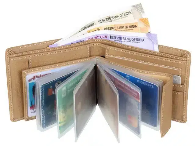 Synthetic Wallet for Men (Cream)