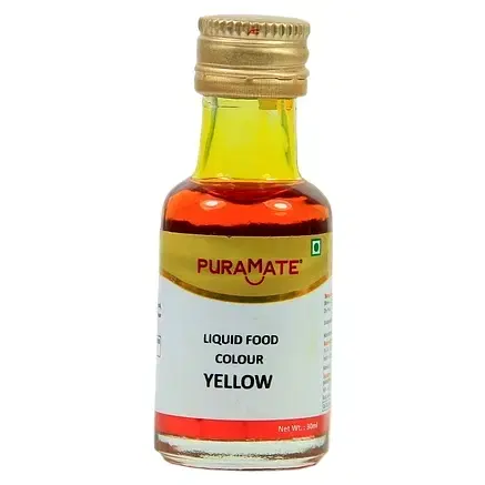 Puramate Liquid Food Colour Yellow 30 ml