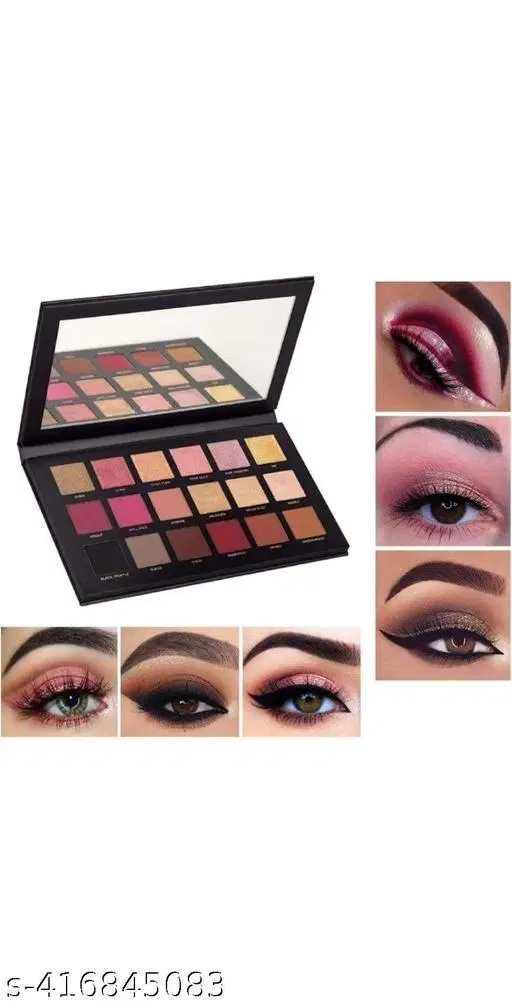 18 Color Eye Shadow Palette, Multicolor, Pack of 1