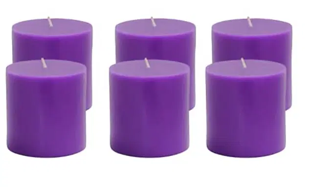 Floish Decor Premium Scented Pillar Candles, Pack of 6