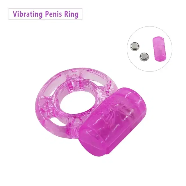 Penis Vibrator Ring for Men, Pink