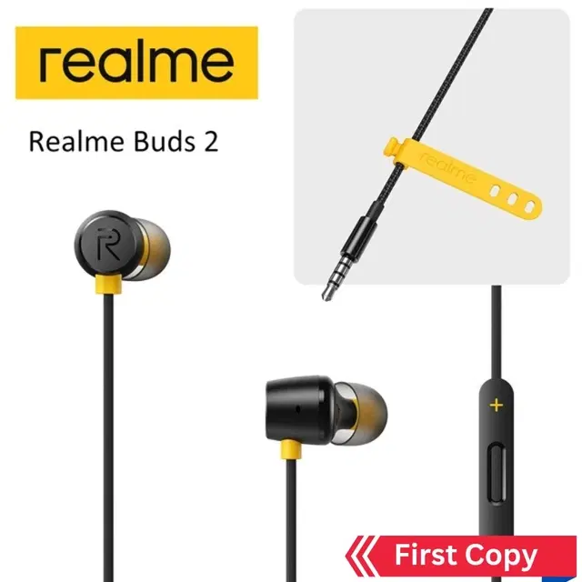 Wired Earphones with Mic, Black