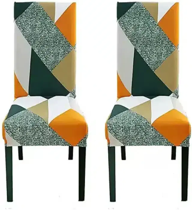 Polycotton Chair Cover, Multicolor, Pack of 4