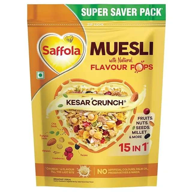 Saffola Muesli Kesar Crunch Pops 700 g