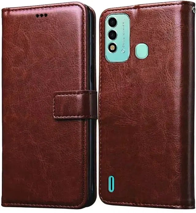 Flip Mobile Cover for Itel Vision 2S, Multicolor
