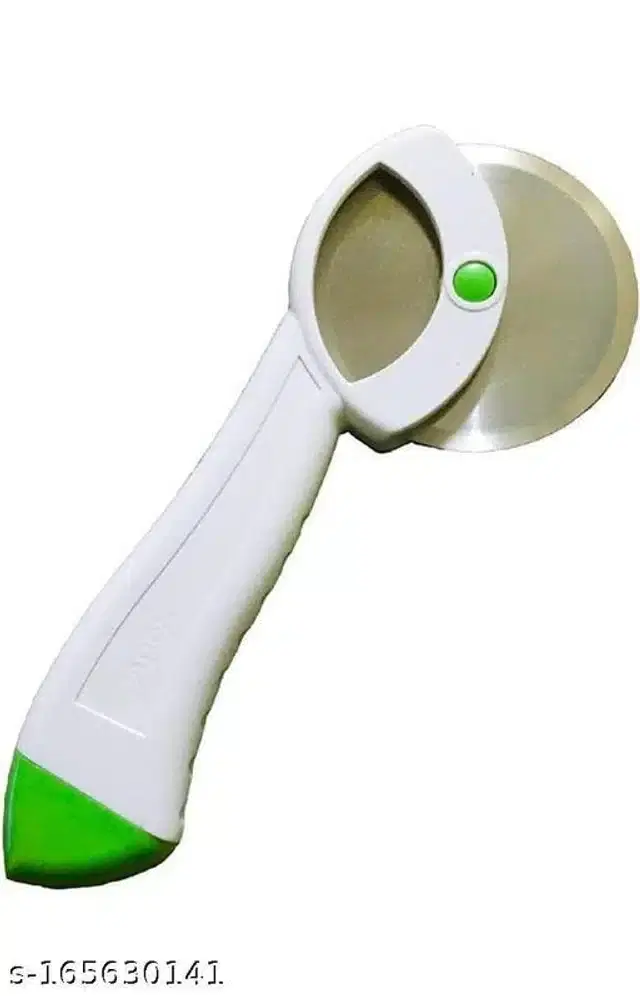 Stainless Steel Pizza Cutter, White