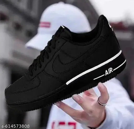 Casual Sneakers for Men (Black, IND-6)