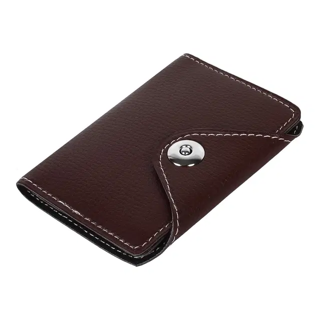 Card Holder for Men, Brown,10 Leaf