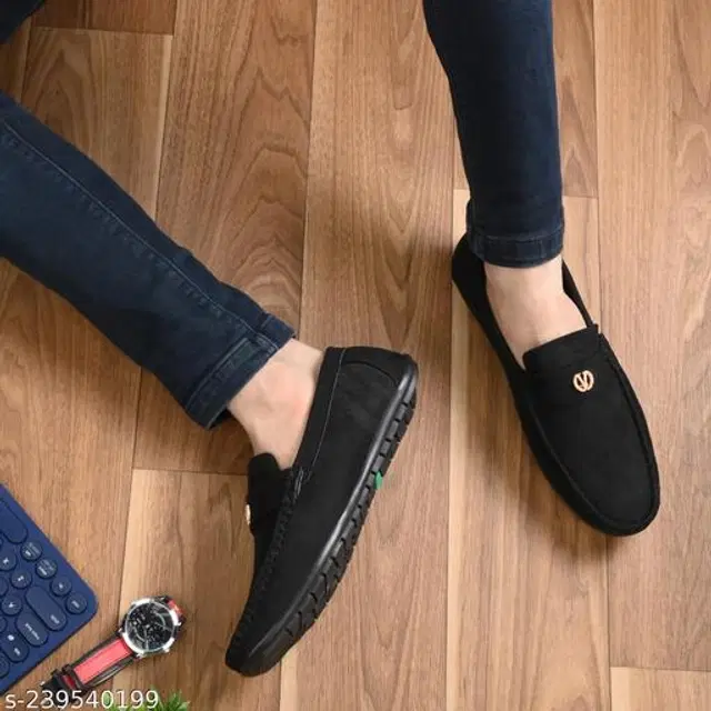 Loafers for Men (Black, 8)