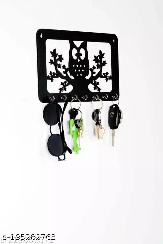 Wooden Keys Holder, Black