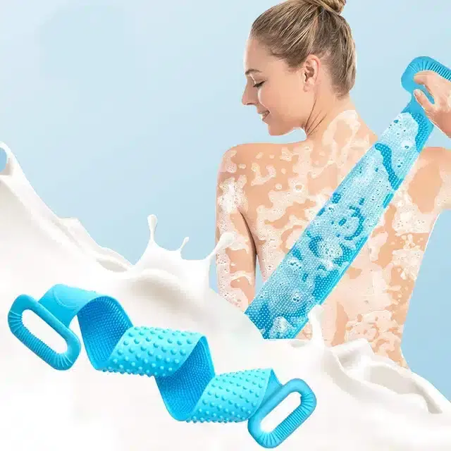 Silicone Double Side Body Scrubber, Multicolour