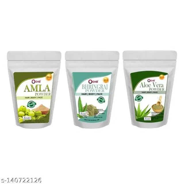 Trustmart Natural Amla, Aloevera & Bhringraj Hair Care Powder, 50 g, Pack of 3