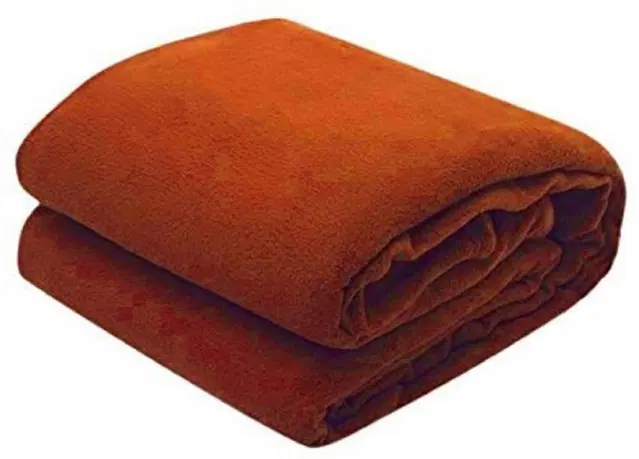 Fleece Blanket, Orange, 60x90 Inches