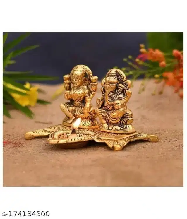 Metal Laxmi & Ganesh ji Idol, Bronze