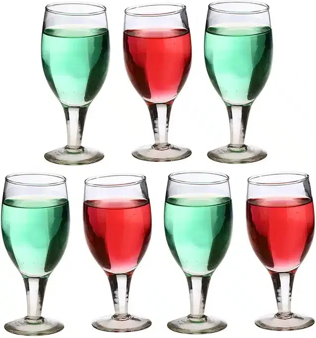 Liquor cum Cocktail Glasses, Transparent, 180 ml, Pack of 7