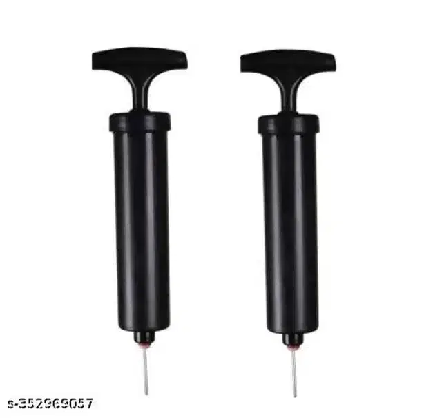 HTM Football Air Pump, Black, Pack of 2