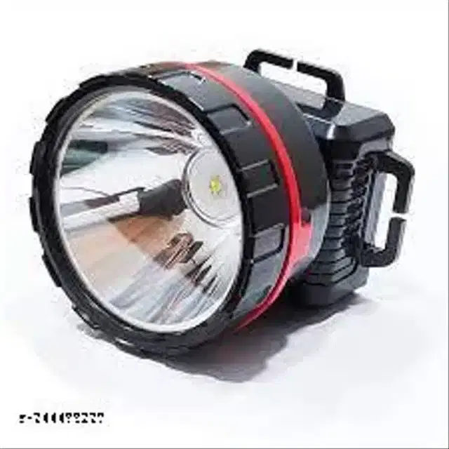 Plastic Rechargeable Camping Head Mount Light, White, 25 W