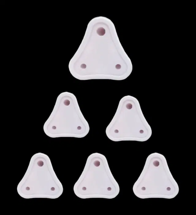 Child Safety Electric Socket Plug Guards, White, Pack of 6