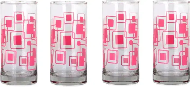 Liquor cum Cocktail Glasses, Transparent, 300 ml, Pack of 4