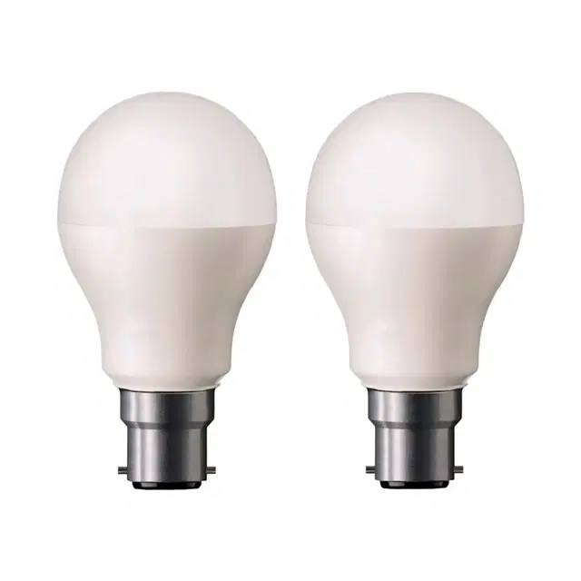 Ena Gold 9W LED Bulbs, White, 9 W, Pack of 2
