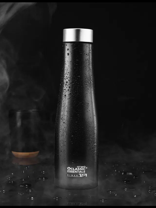 Stainless Steel Water Bottles, Black, 1000 ml