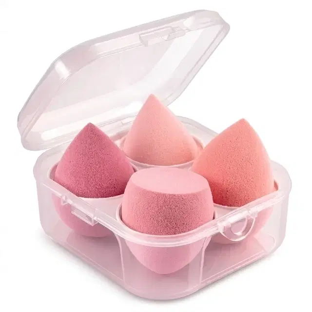 MiDazzle Premium Ultra Soft Beauty Blender Makeup Sponge, Assorted Colour, Pack of 4