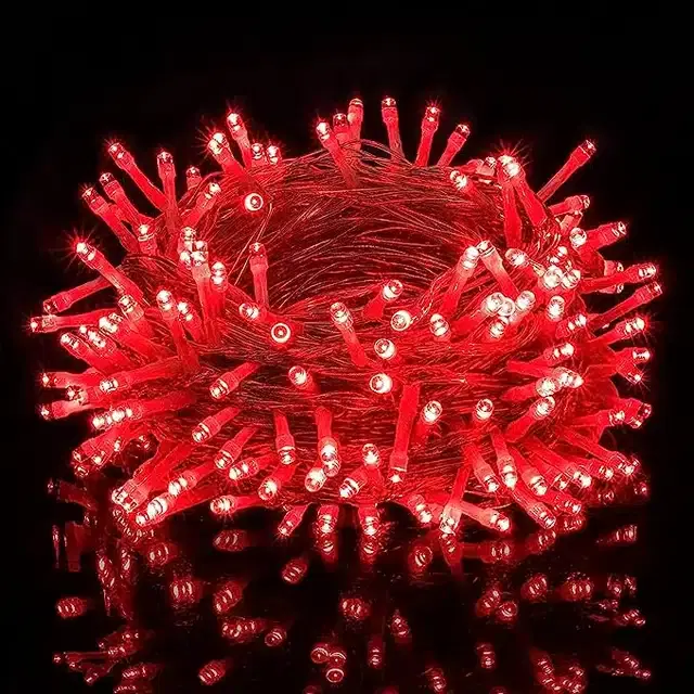 LED String Lights, Red, 15 m
