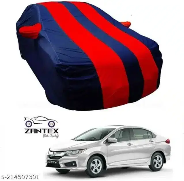 Taffeta Waterproof Car Cover for Honda City ZX, Multicolor