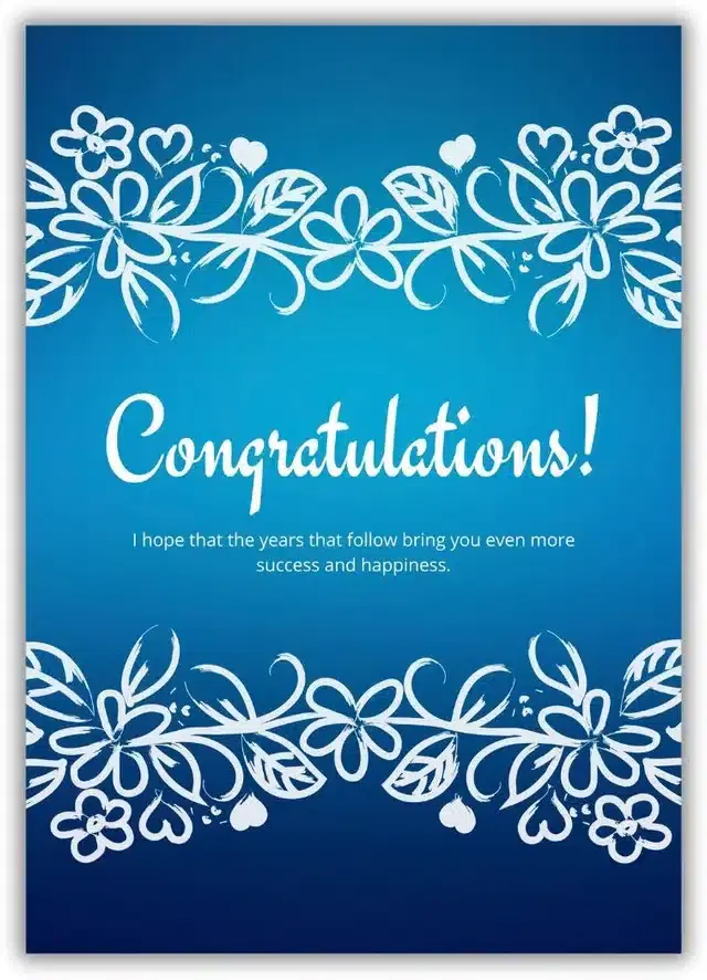 Congrats Wishes Greeting Cards, Multicolor
