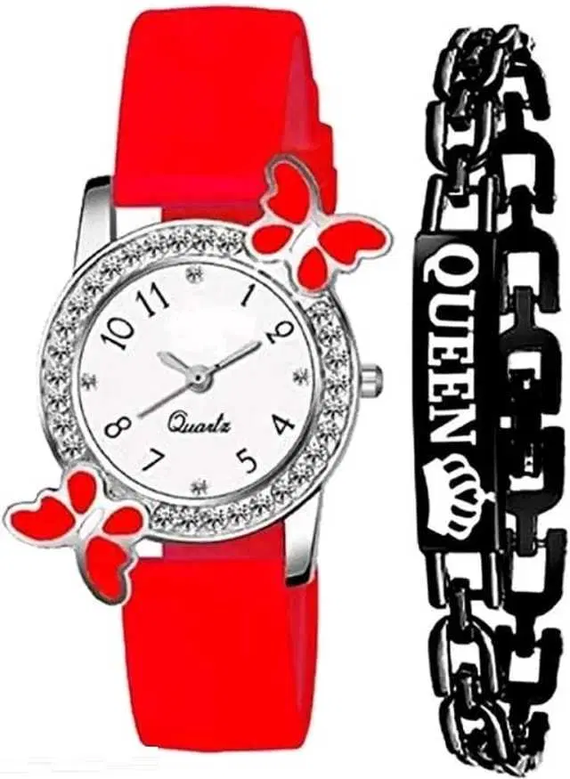 Analog Watch For Womens (Red) (WS-89)