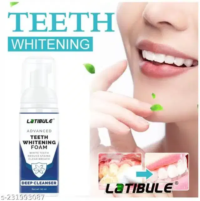 Latibule Teeth Whitening Foam Toothpaste, 60 ml