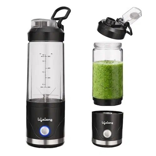 Lifelong Portable Blender 650 ml | Portable Juicer Mixer For Smoothies & Juice (llepb02)