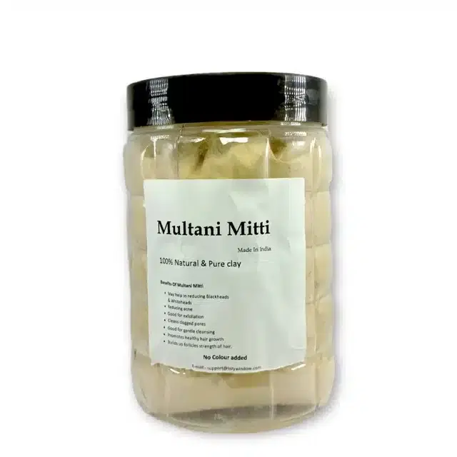 Lazywindow Powder Natural and Pure Herbal Multani Mitti Cream, Lw-040