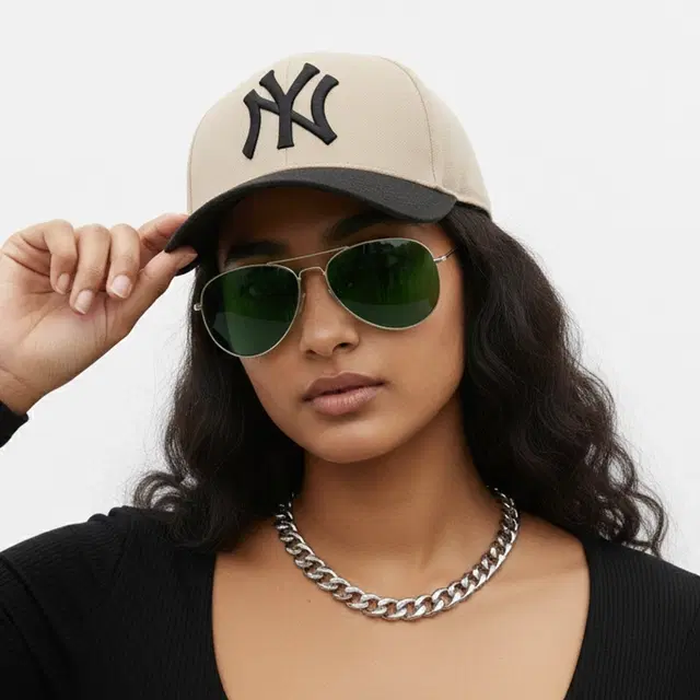 Baseball Cap for Women,Beige, Pack of 1