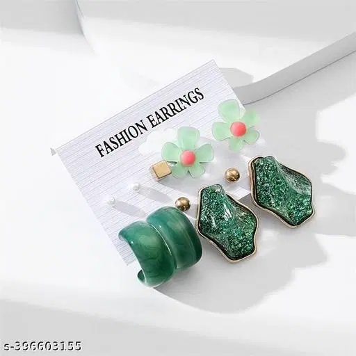 Earring Set Solid Color Fashion Jewelry Combo