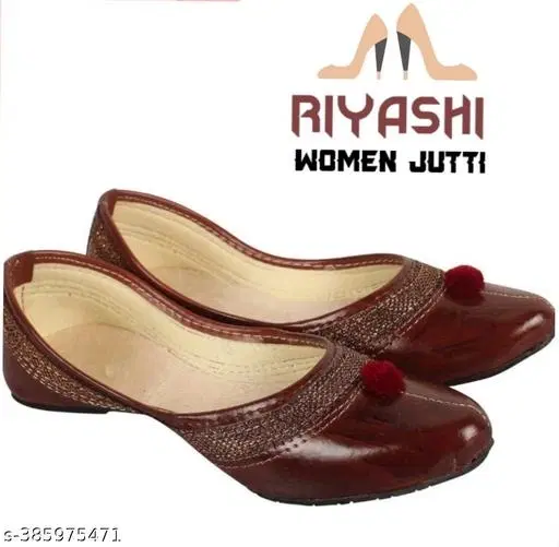  Fashionate Jutti for Women & Girls, Brown (4)