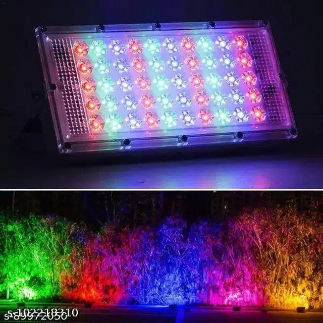 Remote Control Waterproof Flood Light, Multicolor, 50 W