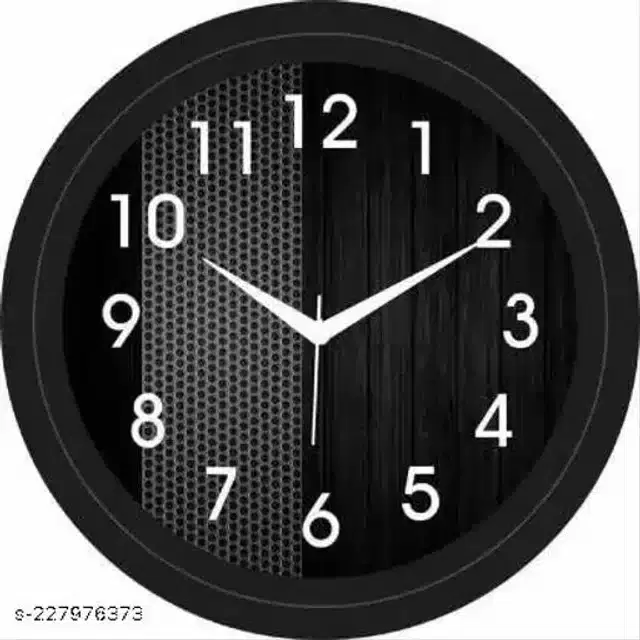 Designer Plastic Wall Clock, Multicolor