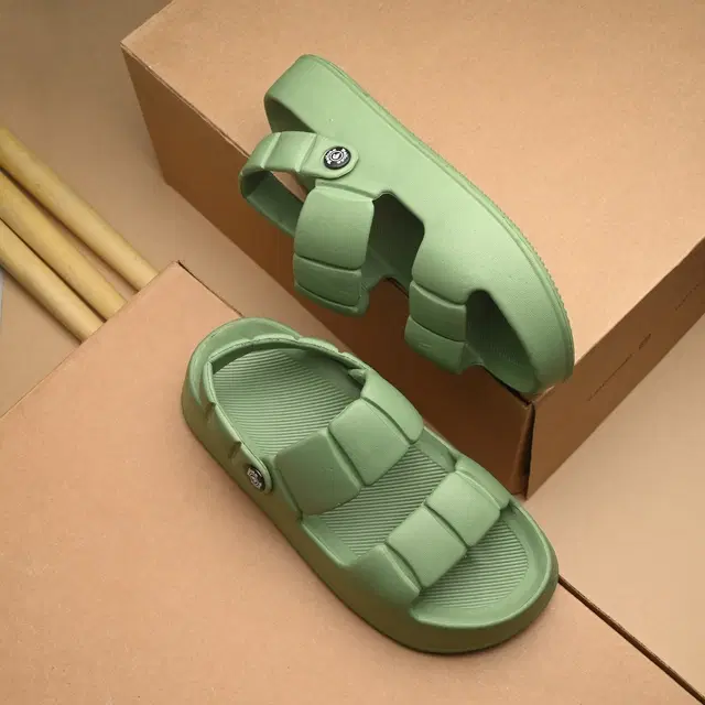 Sandals for Women (Olive, 4)