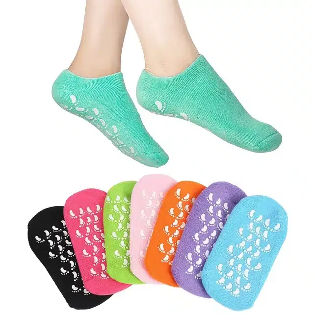 Silicone Gel Heel Socks, Assorted, Set of 1