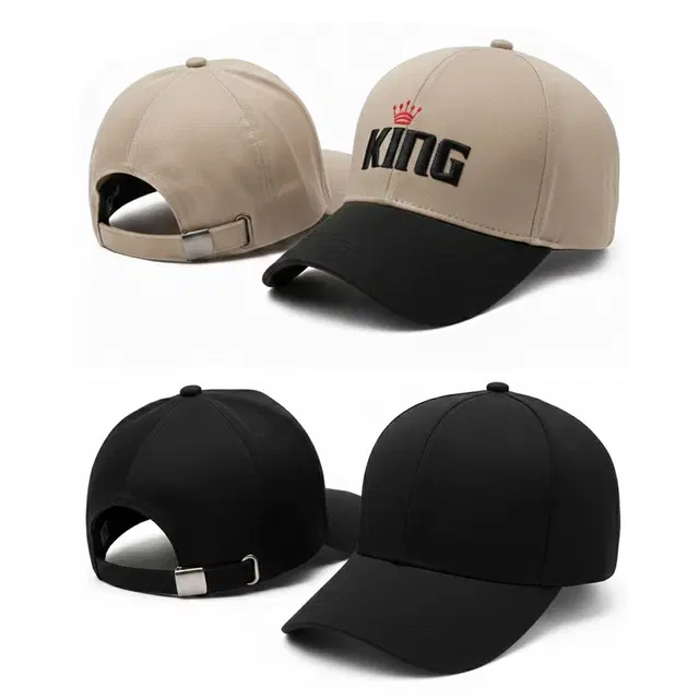 Baseball Cap for Men, Brown & Black, Pack of 2