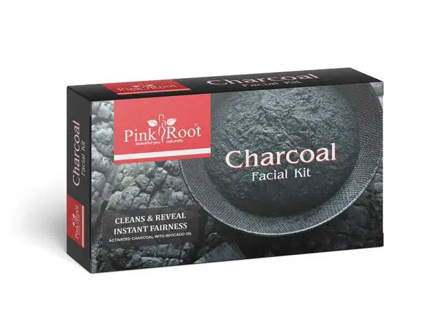 Pink Root Charcoal Facial Kit, Pack Of 1, 80 g, MI-219