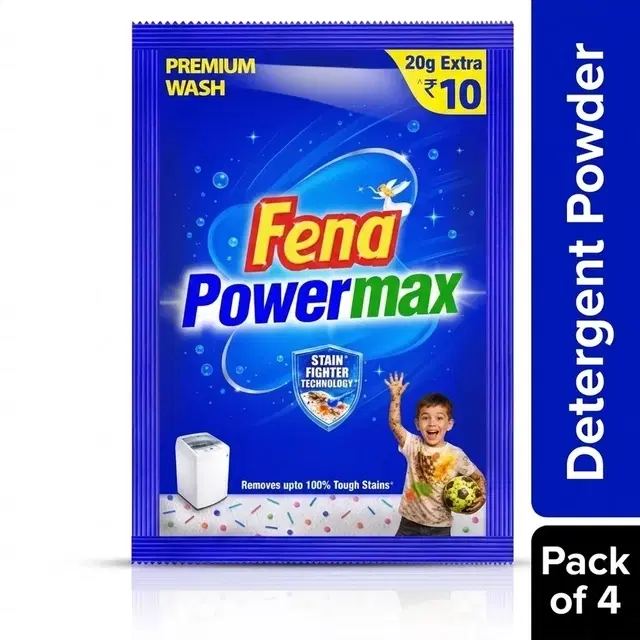 Fena Powermax Premium Detergent Powder 4X80g (Set of 4)