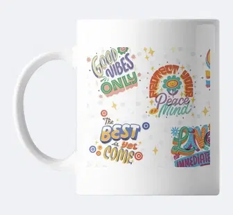 Ceramic Gifting Mug, White, 330 ml