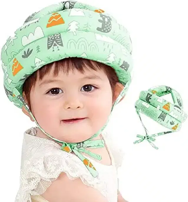 Safety Head Cushion Helmet for Kid (Green)