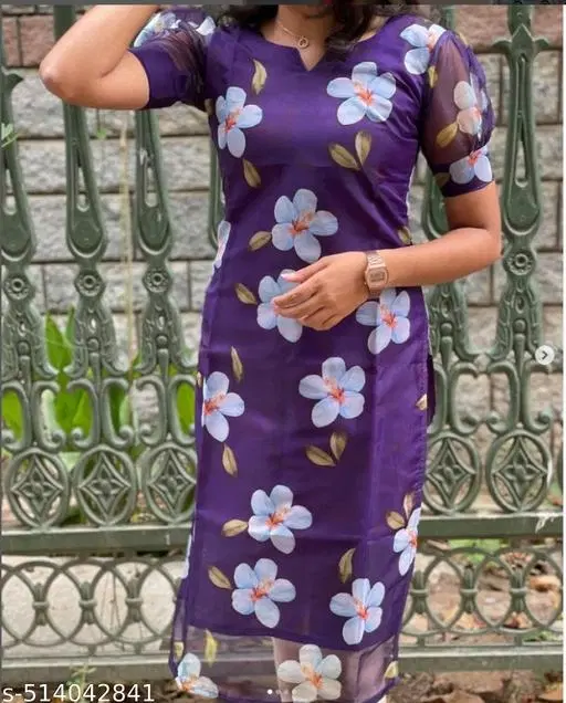 Kurta for Women (Purple, XS)