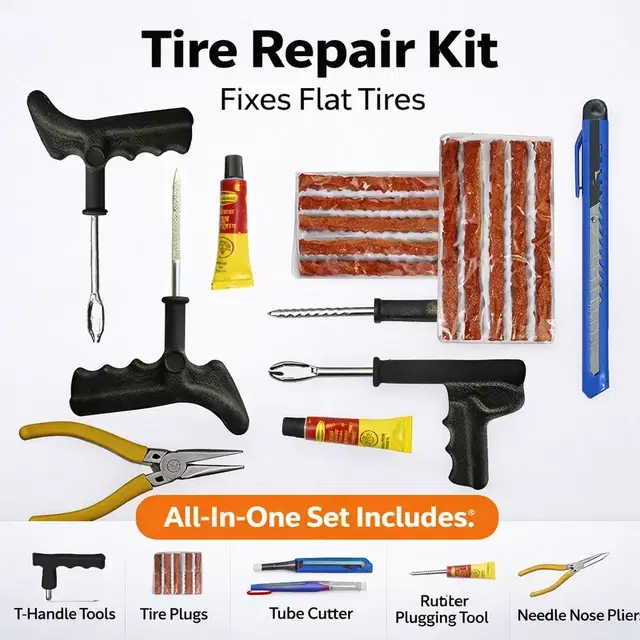 135 Tubeless Tyre Puncture Repair Kit