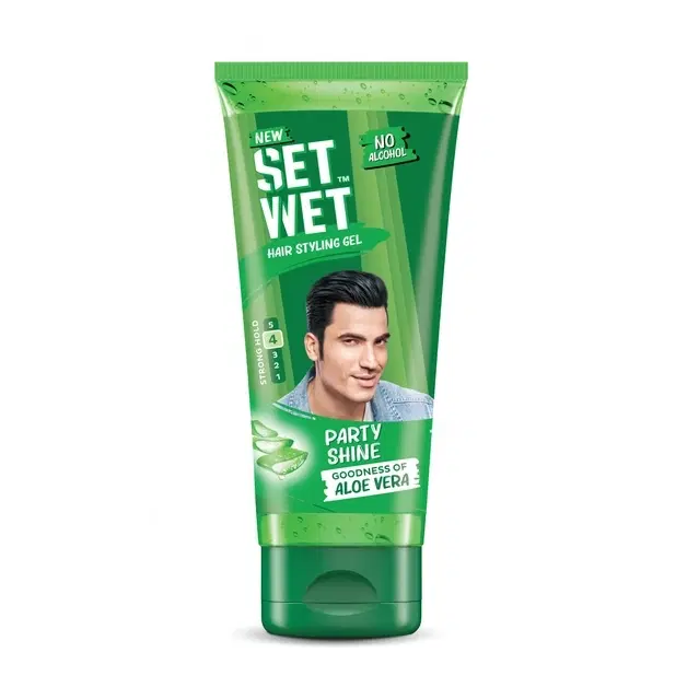 Set Wet Hair Gel for Men Vertical Hold Strong Hold Tube 50 ml