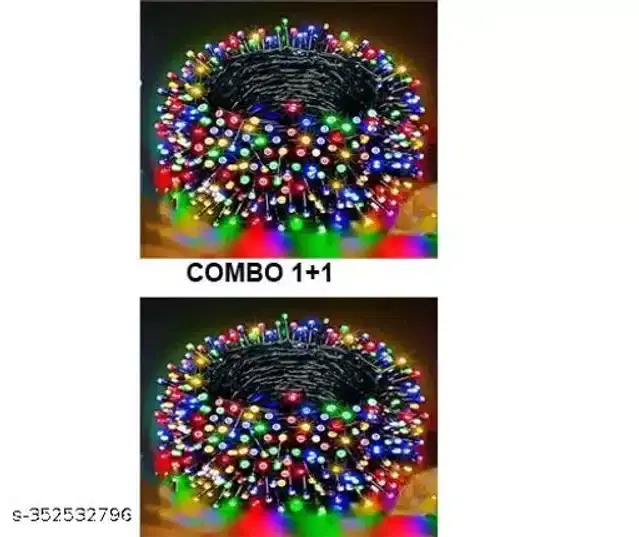 Indoor and Outdoor Festive Decoration Rice Light, Pack of 2, Multicolor, 15 m