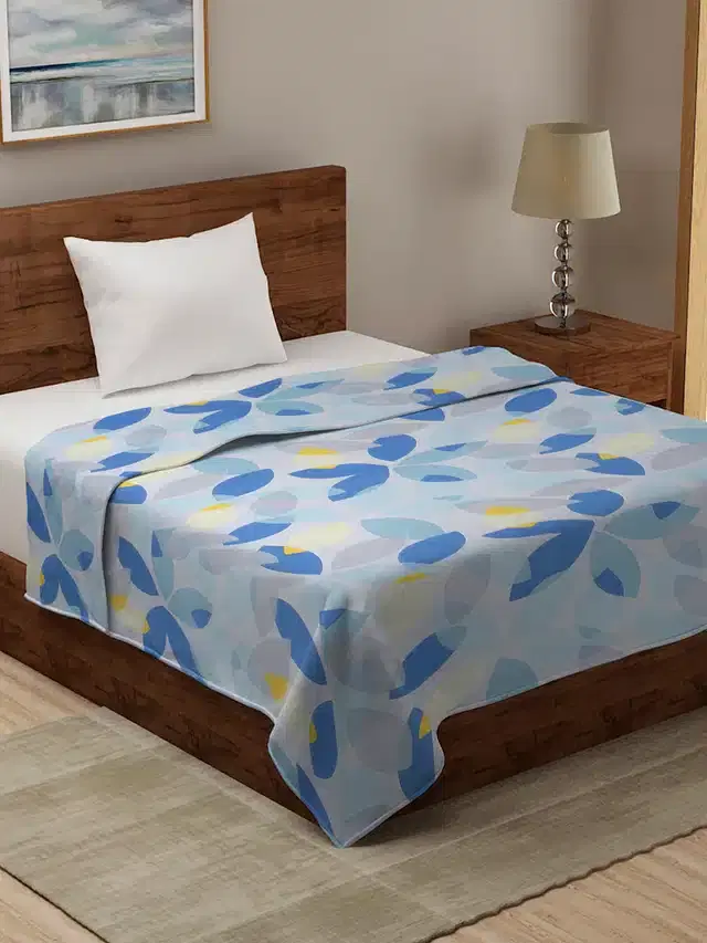 Printed Single Duvet Cover with Zipper, Multicolor, 60x90 Inches